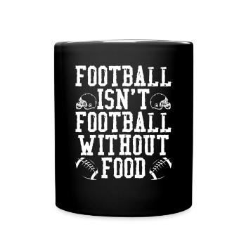 Football sans nourriture - Mug uni - noir - Devant