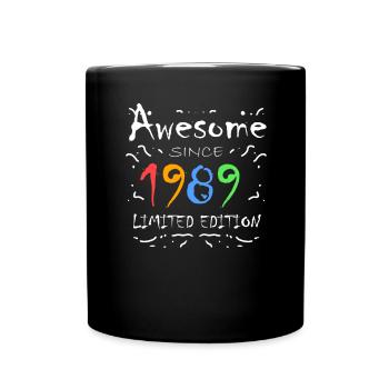 1989 - Jahrgang 1989 - Fantastisch seit 1989 - Tasse einfarbig - Schwarz - Vorne