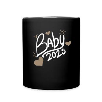 Bébé 2023 - Naissance Enceinte 2023 Grossesse - Mug uni - noir - Devant