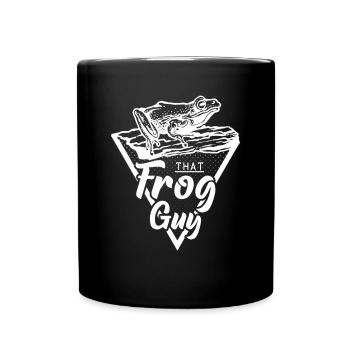 Dieser Froschmann Amphibienfrosch Besitzer - Tasse einfarbig - Schwarz - Vorne