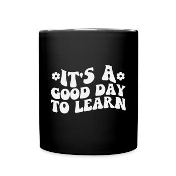 Un enseignant inspirant c’est une bonne journée pour apprendre - Mug uni - noir - Devant