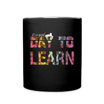 Un enseignant inspirant c’est une bonne journée pour apprendre - Mug uni - noir - Devant