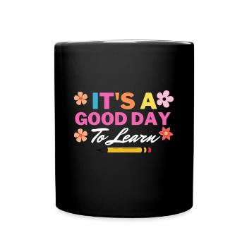 Un enseignant inspirant c’est une bonne journée pour apprendre - Mug uni - noir - Devant