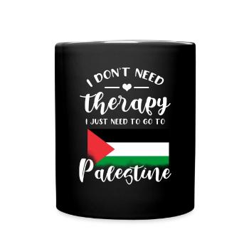 Palestine Tshirt Hommes Enfants Femmes Palestine - Mug uni - noir - Devant