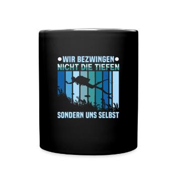 Instructeur de conception de plongée sous-marine Snorkeling - Mug uni - noir - Devant
