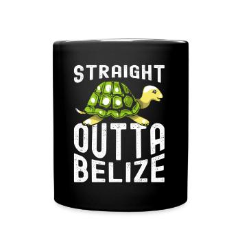 Turtle Relaxed Chill Sea Ocean Beach - Full Colour Mug - black - Front