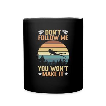 Instructeur de conception de plongée sous-marine Snorkeling - Mug uni - noir - Devant