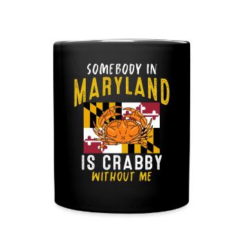 Cancer Cadeau Crevette Crabe Homard Scorpion - Mug uni - noir - Devant