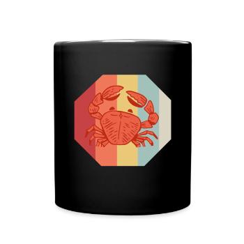 Cancer Cadeau Crevette Crabe Homard Scorpion - Mug uni - noir - Devant
