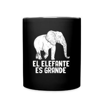 Elephant Gift For Proboscis Africa Wilderness Zoo - Full Colour Mug - black - Front
