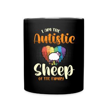 Autismus Geschenk Autist Asperger ADHS Autism - Tasse einfarbig - Schwarz - Vorne