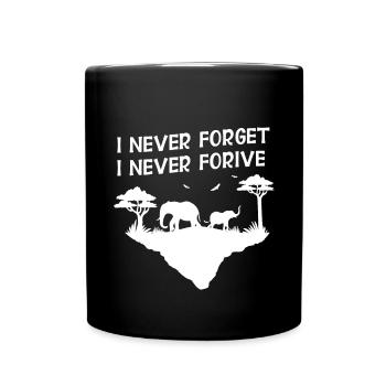 Elephant Gift For Proboscis Africa Wilderness Zoo - Full Colour Mug - black - Front