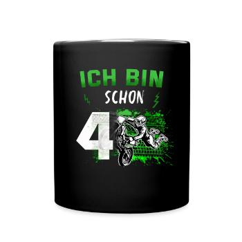 Motocross Geschenk Für Enduro Supermoto Dirt Bike - Tasse einfarbig - Schwarz - Vorne