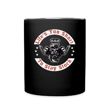 Muscel Car V8 Turbocompresseur Tuning Voiture de course - Mug uni - noir - Devant