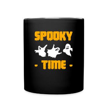 Spooky Time Halloween Ghost Ghost Shirt - Full Colour Mug - black - Front