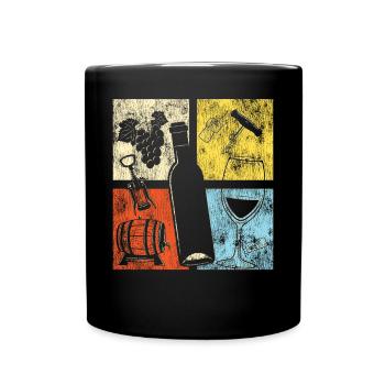 Sommelier Wine Drinking Tasting - Tasse einfarbig - Schwarz - Vorne