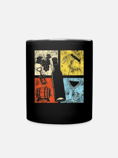Sommelier Wine Drinking Tasting - Tasse einfarbig - Schwarz