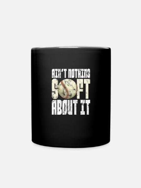Softball - Tasse einfarbig - Schwarz