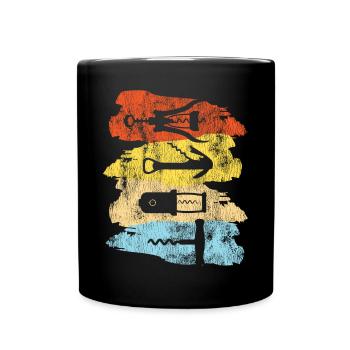 Sommelier Wine Drinking Tasting - Tasse einfarbig - Schwarz - Vorne