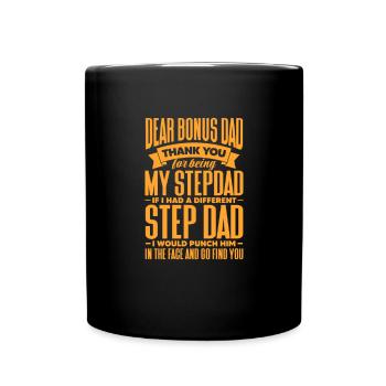 Stepfather Father Stepdad Papa Father's Day Gift - Full Colour Mug - black - Front