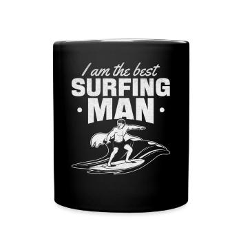 Surf Je suis le meilleur surfeur surfeur Surf - Mug uni - noir - Devant