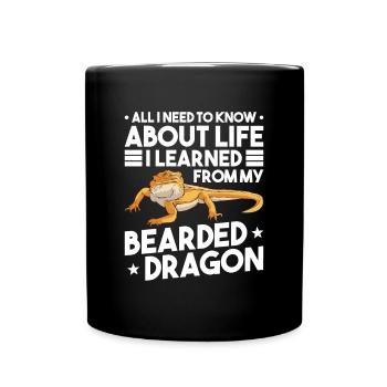 Bartagame Dragon barbu - Mug uni - noir - Devant