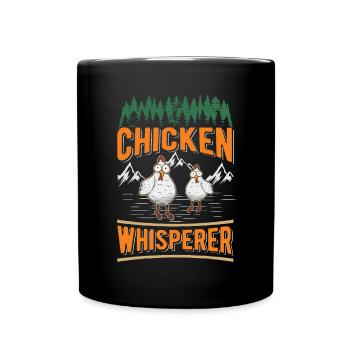 Chicken Whisperer Chicken Breeding Chicken Farmer - Full Colour Mug - black - Front