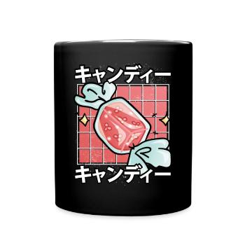 Sweet kawaii candy - Full Colour Mug - black - Front