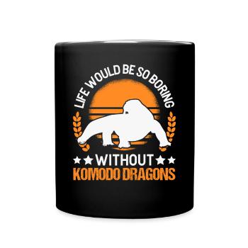 Komodo Dragon Monitor Lizard Gift Komodo Dragon Monitor yano - Full Colour Mug - black - Front