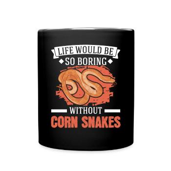 Corn Snake Cadeau Corn Snake - Mug uni - noir - Devant