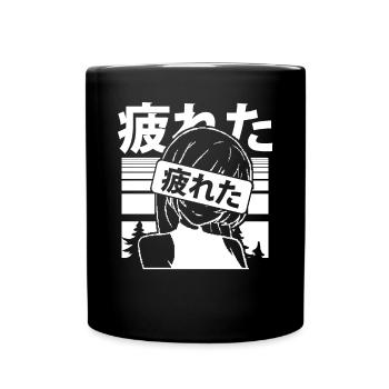 Nice Kawaii Fatigué Waifu - Mug uni - noir - Devant