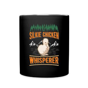 Silkie Chicken Whisperer Silk Chicken Whisperer - Full Colour Mug - black - Front