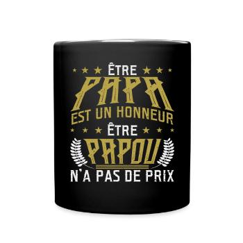 Être Papou N'a Pas De Sans Prix - Mug uni - noir - Devant