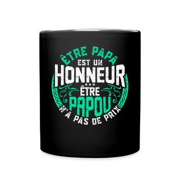 Être Papou N'a Pas De Sans Prix - Mug uni - noir - Devant
