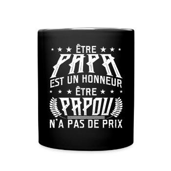 Être Papou N'a Pas De Sans Prix - Mug uni - noir - Devant