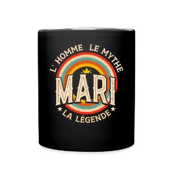Mari L'Homme Le Mythe La Légende - Mug uni - noir - Devant