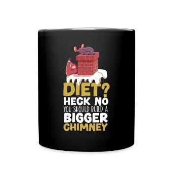 Chimney Sweeper Job Fireplace Chimney Whisperer - Full Colour Mug - black - Front