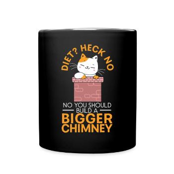 Chimney Sweeper Job Fireplace Chimney Whisperer - Full Colour Mug - black - Front