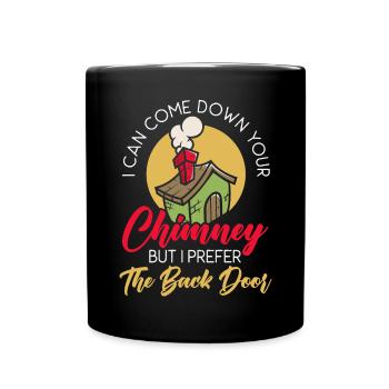 Chimney Sweeper Job Fireplace Chimney Whisperer - Full Colour Mug - black - Front