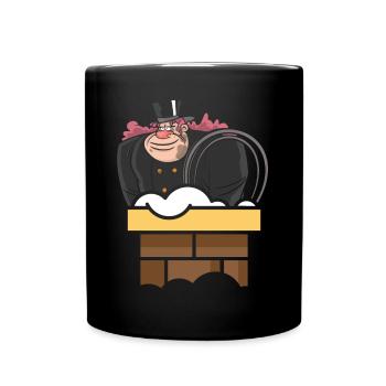 Chimney Sweeper Job Fireplace Chimney Whisperer - Full Colour Mug - black - Front