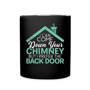 Chimney Sweeper Job Fireplace Chimney Whisperer - Full Colour Mug - black - Front