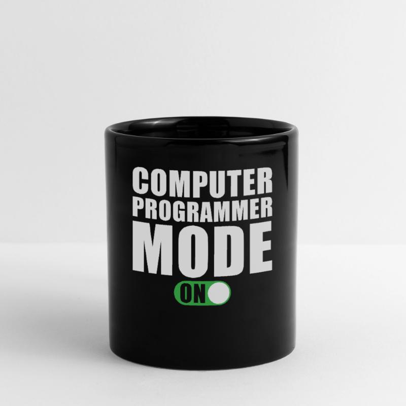 Computer Programmer Mode On Full Colour Mug