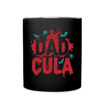 Dracula Papa Halloween - Tasse einfarbig - Schwarz - Vorne