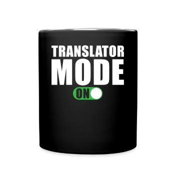 Mode Traducteur vers Cadeau Traducteur Drôle - Mug uni - noir - Devant
