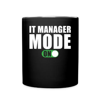 It-manager Modus an Lustig It-manager Geschenk - Tasse einfarbig - Schwarz - Vorne