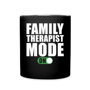 Mode thérapeute familial An - Mug uni - noir - Devant