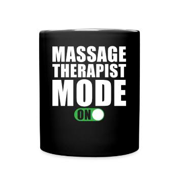 Masseur Modus Ein - Tasse einfarbig - Schwarz - Vorne