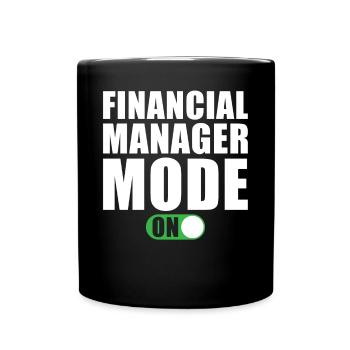 Finanzverwalter Modus an - Tasse einfarbig - Schwarz - Vorne