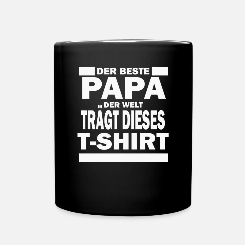 Der Beste Papa - Tasse einfarbig - Schwarz