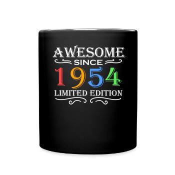 1954 - Jahrgang 1954 - Fantastisch seit 1954 - Tasse einfarbig - Schwarz - Vorne